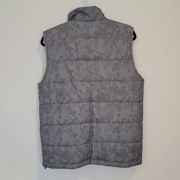 New Balance Mens Quilted Gray Puffer Vest Size M - Picture 2 of 7
